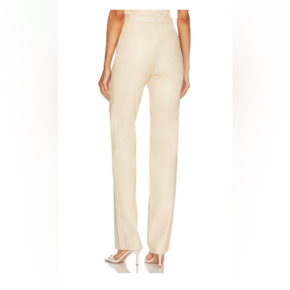 Agolde 90’s pinch waist vanilla leather pants - Picture 3 of 5